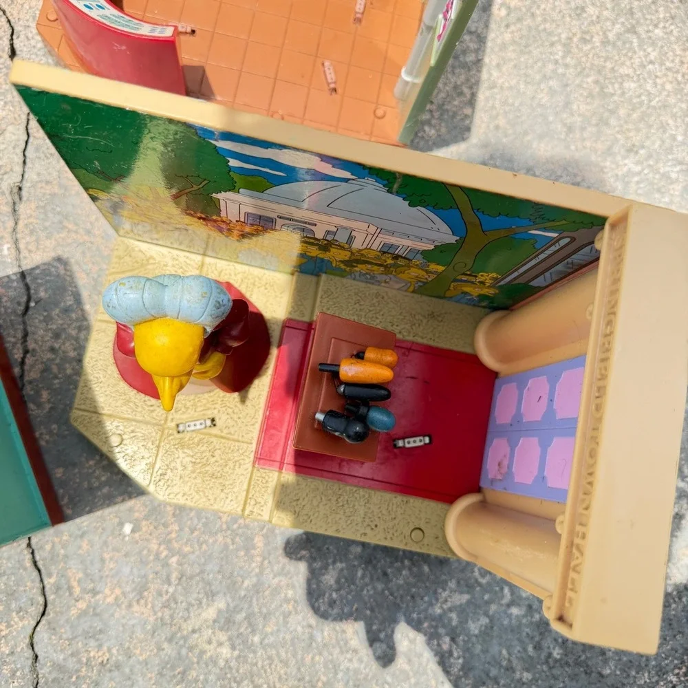 The Simpsons World of Springfield Playset Lot 6 Sets 2 Figures Playmates Vintage